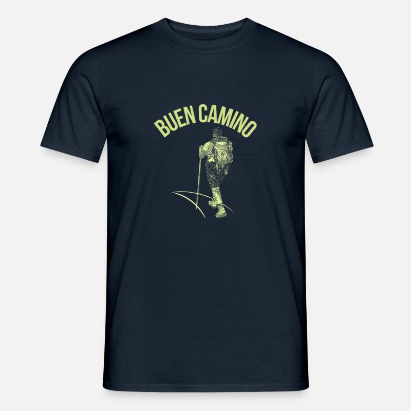 Jakobsweg Pilger - Männer T-Shirt - Navy