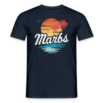 Marbs - Männer T-Shirt - Navy - Vorne - AI Model Male 178 light (178cm)