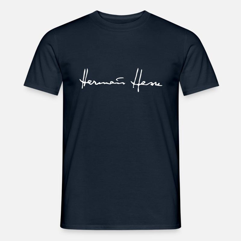 Firma di Hermann Hesse - T-shirt uomo - navy