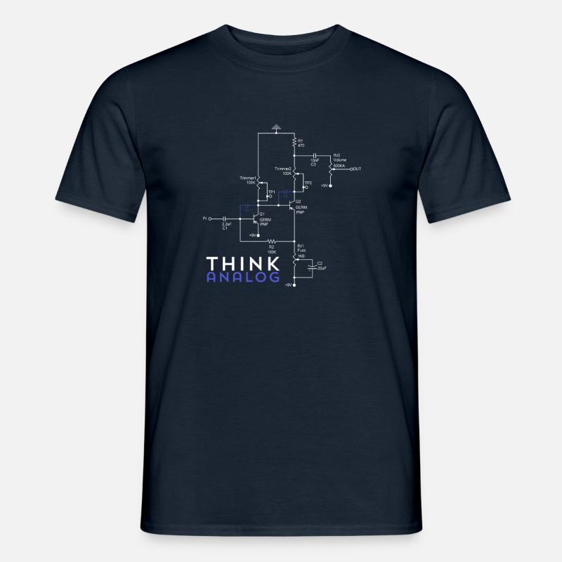 Retro denken - Männer T-Shirt - Navy