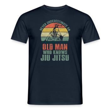 Jiu Jitsu - Männer T-Shirt - Navy - Vorne - AI Model Male 178 light (178cm)