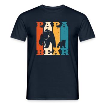 Daddy Bear - Men's T-Shirt - navy - Front - AI Model Male 178 light (178cm)