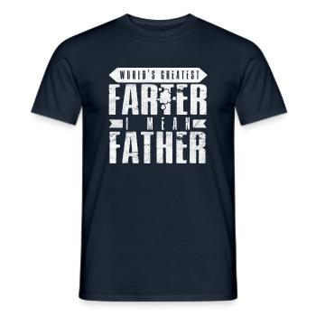 Farter Vater - Männer T-Shirt - Navy - Vorne - AI Model Male 178 light (178cm)
