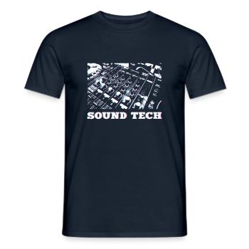 Sound engineering - Men's T-Shirt - navy - Front - AI Model Male 178 light (178cm)