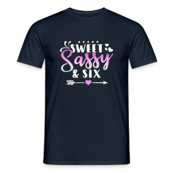 Süßer Frechdachs 6 - Männer T-Shirt - Navy - Vorne - AI Model Male 178 light (178cm)