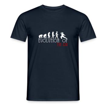 Développement du Tai Chi - T-shirt homme - marine - Devant - AI Model Male 178 light (178cm)