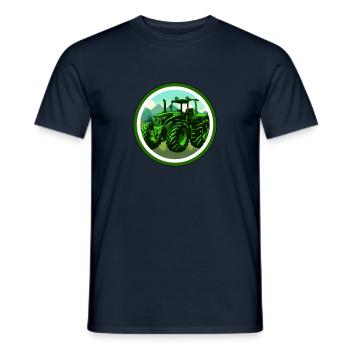Landwirt Logo - Männer T-Shirt - Navy - Vorne - AI Model Male 178 light (178cm)