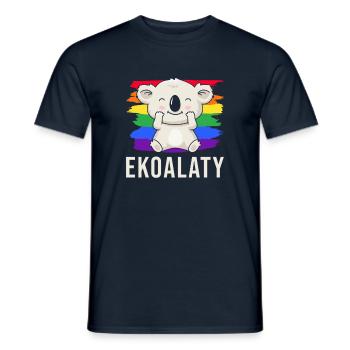 LGBT Ekoalaty - Männer T-Shirt - Navy - Vorne - AI Model Male 178 light (178cm)
