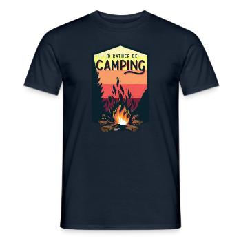 Camping - Männer T-Shirt - Navy - Vorne - AI Model Male 178 light (178cm)