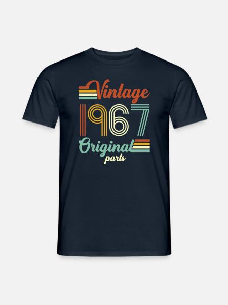 Vintage 1967 Original - Männer T-Shirt - Navy