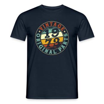 Vintage 1973 Parts - Männer T-Shirt - Navy - Vorne - AI Model Male 178 light (178cm)
