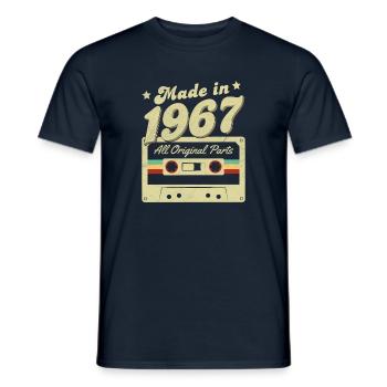 Made in 1967 - Männer T-Shirt - Navy - Vorne - AI Model Male 178 light (178cm)
