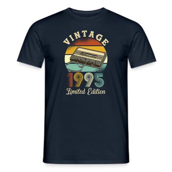 Vintage 1995 - T-shirt homme - marine - Devant - AI Model Male 178 light (178cm)