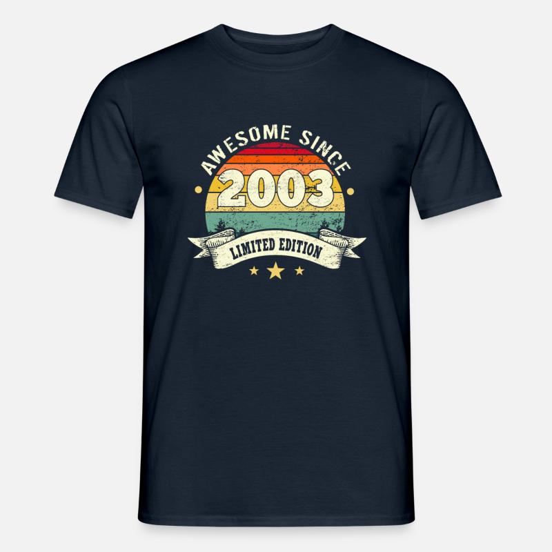 Awesome Since 2003 - Männer T-Shirt - Navy