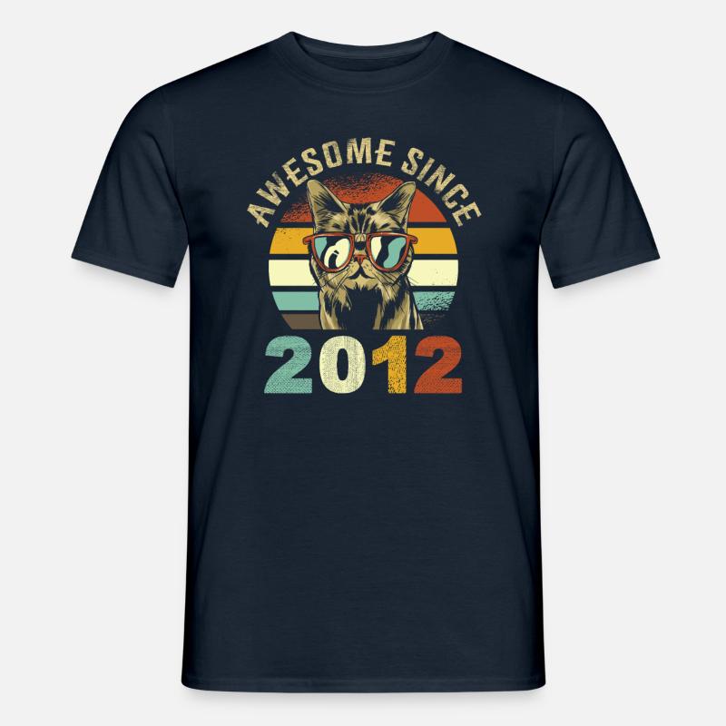 Awesome Since 2012 - Men's T-shirt - navy
