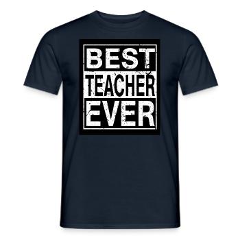 Lehrer Bester Lehrer - Männer T-Shirt - Navy - Vorne - AI Model Male 178 light (178cm)