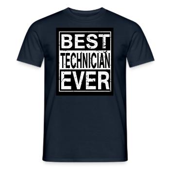 Technicien Meilleur Technicien - T-shirt homme - marine - Devant - AI Model Male 178 light (178cm)