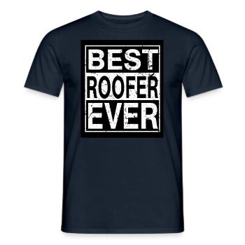Roofer Best Roofer - Men's T-Shirt - navy - Front - AI Model Male 178 light (178cm)