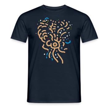 Ornament Tiefsee Design - Männer T-Shirt - Navy - Vorne - AI Model Male 178 light (178cm)