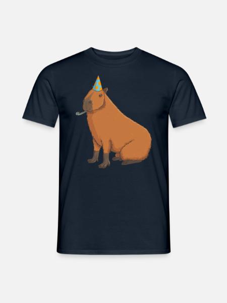 Anniversaire de Capybara - T-shirt homme - marine