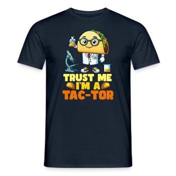 Vertrau Mir Ich Bin Ein Tac-Tor - Männer T-Shirt - Navy - Vorne - AI Model Male 178 light (178cm)