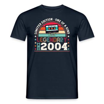 Légendaire 2004 18th Birthday Gift Hommes - Fun - T-shirt homme - marine - Devant - AI Model Male 178 light (178cm)