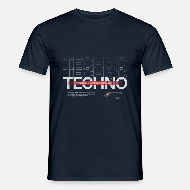 ANKLÄNGE AN TECHNO - Männer T-Shirt - Navy