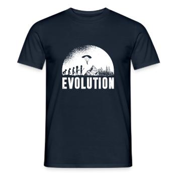 Paragliding Evolution - Männer T-Shirt - Navy - Vorne - AI Model Male 178 light (178cm)