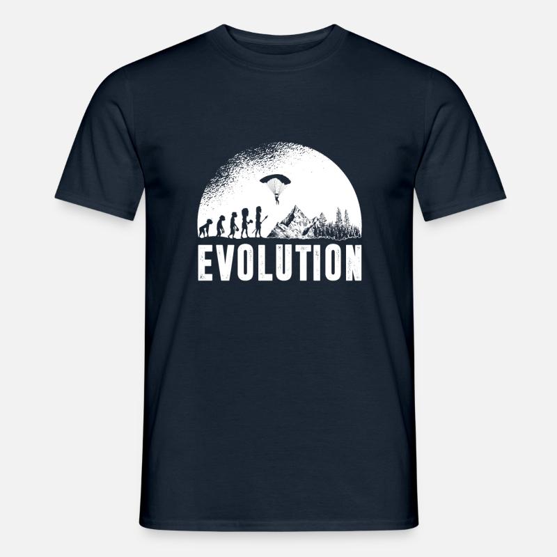 Paragliding Evolution - Männer T-Shirt - Navy