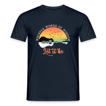 Que ce soit la sagesse - T-shirt homme - marine - Devant - AI Model Male 178 light (178cm)