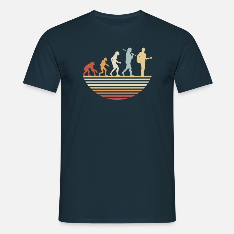Guitar evolution - Men's T-Shirt - navy