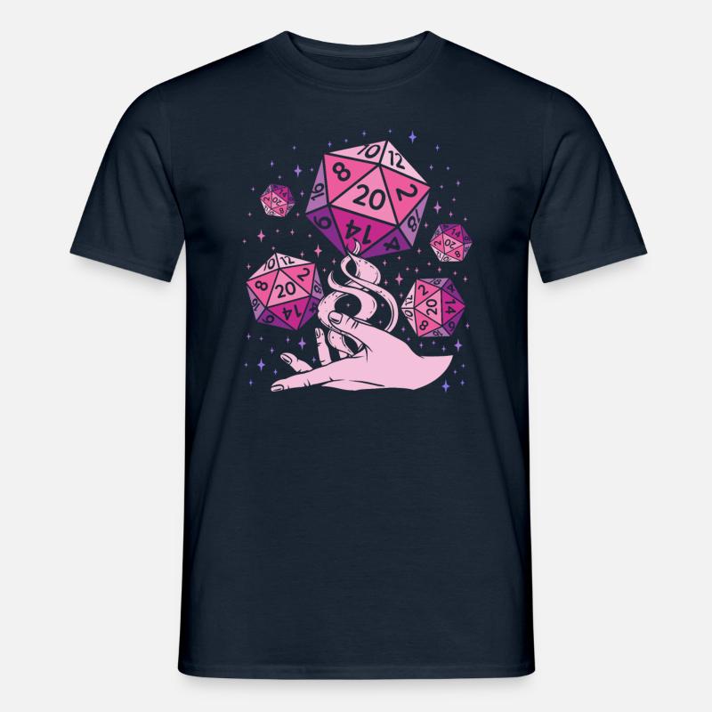 Fantasy Dice - Männer T-Shirt - Navy