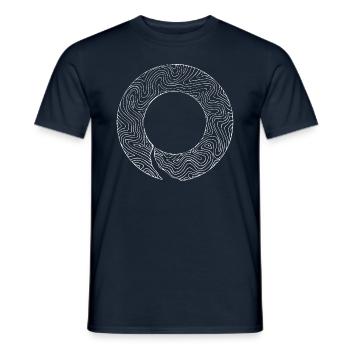 Circledesign (hell) - Männer T-Shirt - Navy - Vorne - AI Model Male 178 light (178cm)