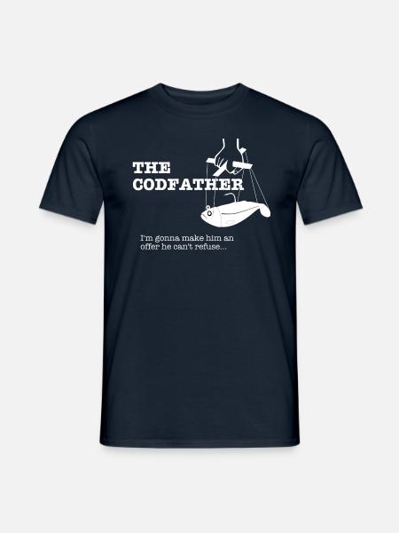 The Codfather - Shad on strings - Männer T-Shirt - Navy