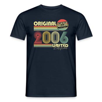 Original 2006 Vintage Birthday Vintage Retro - Men's T-Shirt - navy - Front - AI Model Male 178 light (178cm)