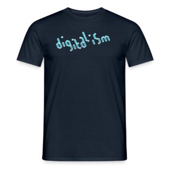 digital music - Männer T-Shirt - Navy - Vorne - AI Model Male 178 light (178cm)