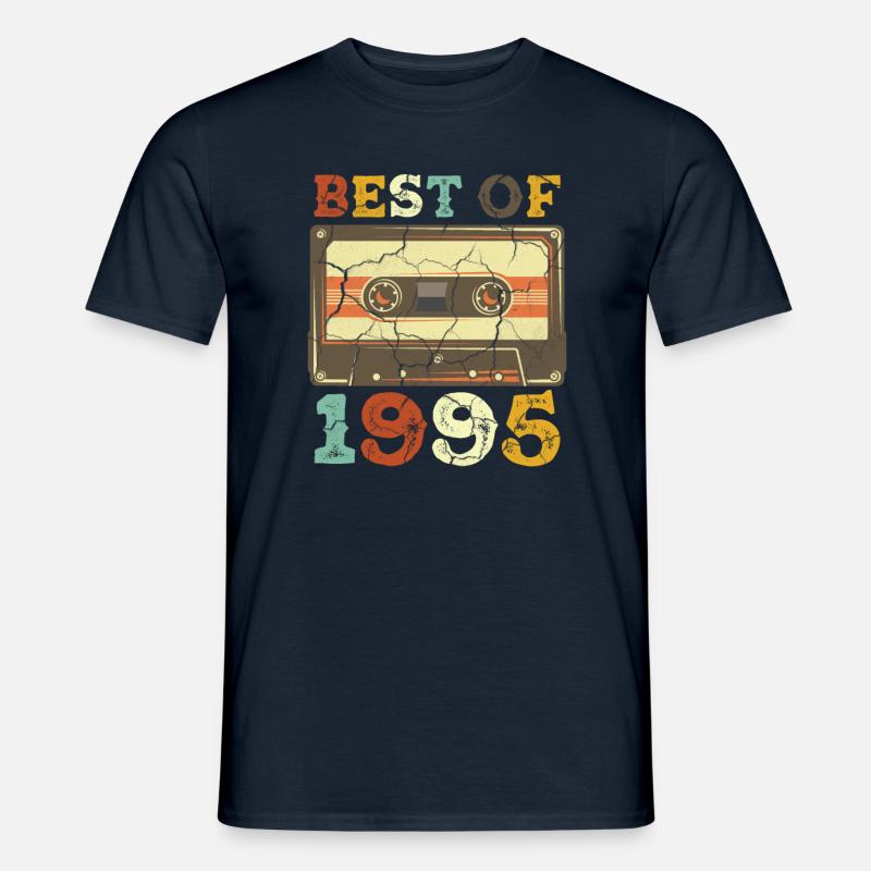 Best 1995 Cassette - Männer T-Shirt - Navy