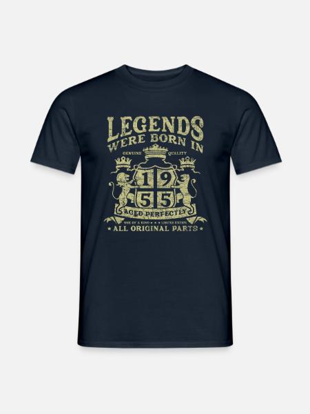 Legends Were Born In 1955 - Männer T-Shirt - Navy