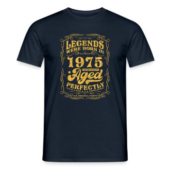 Legends Were Born In 1975 - Männer T-Shirt - Navy - Vorne - AI Model Male 178 light (178cm)