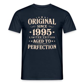 Original Since 1995 Vintage Birthday Gift - Men's T-Shirt - navy - Front - AI Model Male 178 light (178cm)