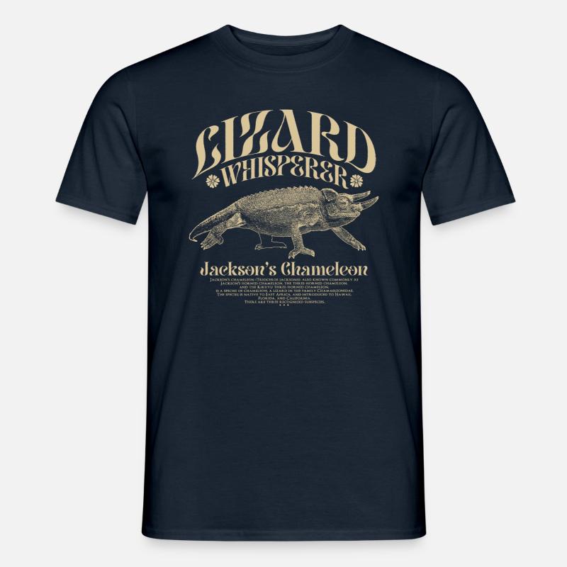 Jackson's Chamäleon Echsenflüsterer - Männer T-Shirt - Navy