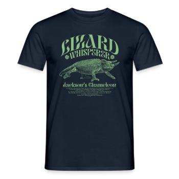 Jackson's Chamäleon Echsenflüsterer - Männer T-Shirt - Navy - Vorne - AI Model Male 178 light (178cm)