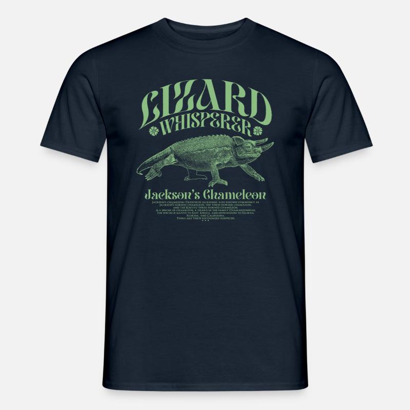 Jackson's Chamäleon Echsenflüsterer - Männer T-Shirt - Navy