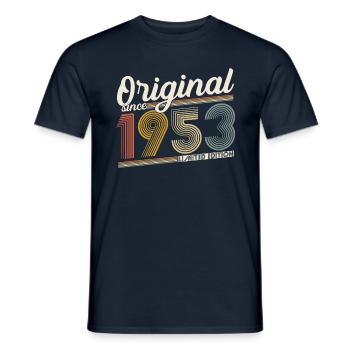 1953 Original Jahrgang Vintage Geburtstag Retro - Männer T-Shirt - Navy - Vorne - AI Model Male 178 light (178cm)