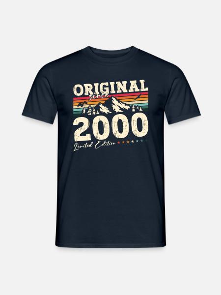 25th Birthday Legend June 2000 Vintage 2000 - Men's T-Shirt - navy