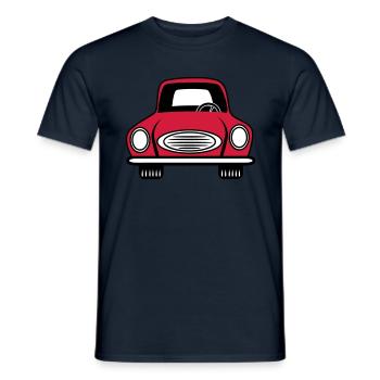 Auto grill Wagen Fahrzeug - Männer T-Shirt - Navy - Vorne - AI Model Male 178 light (178cm)