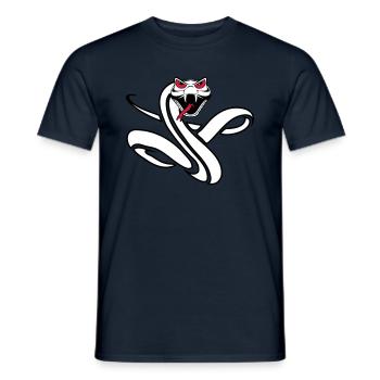 Serpent cool dangereux mal - T-shirt homme - marine - Devant - AI Model Male 178 light (178cm)