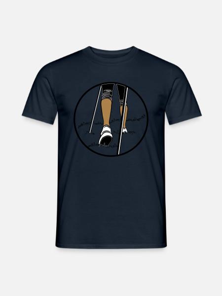 chaussures de marche aller - T-shirt homme - marine