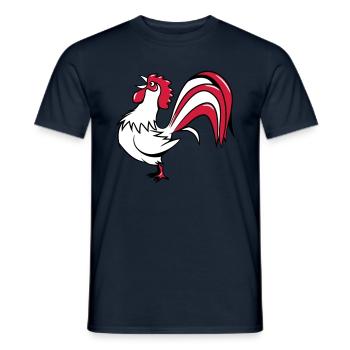 Rooster chant des oiseaux - T-shirt homme - marine - Devant - AI Model Male 178 light (178cm)