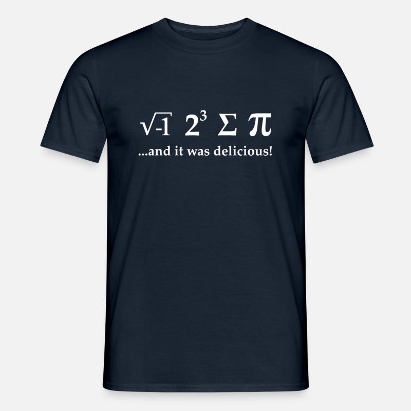 Mathematik Mathe Mathelehrer Lehrer Nerd Geschenk - Männer T-Shirt - Navy